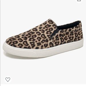 Leopard Print Slip on Sneakers
